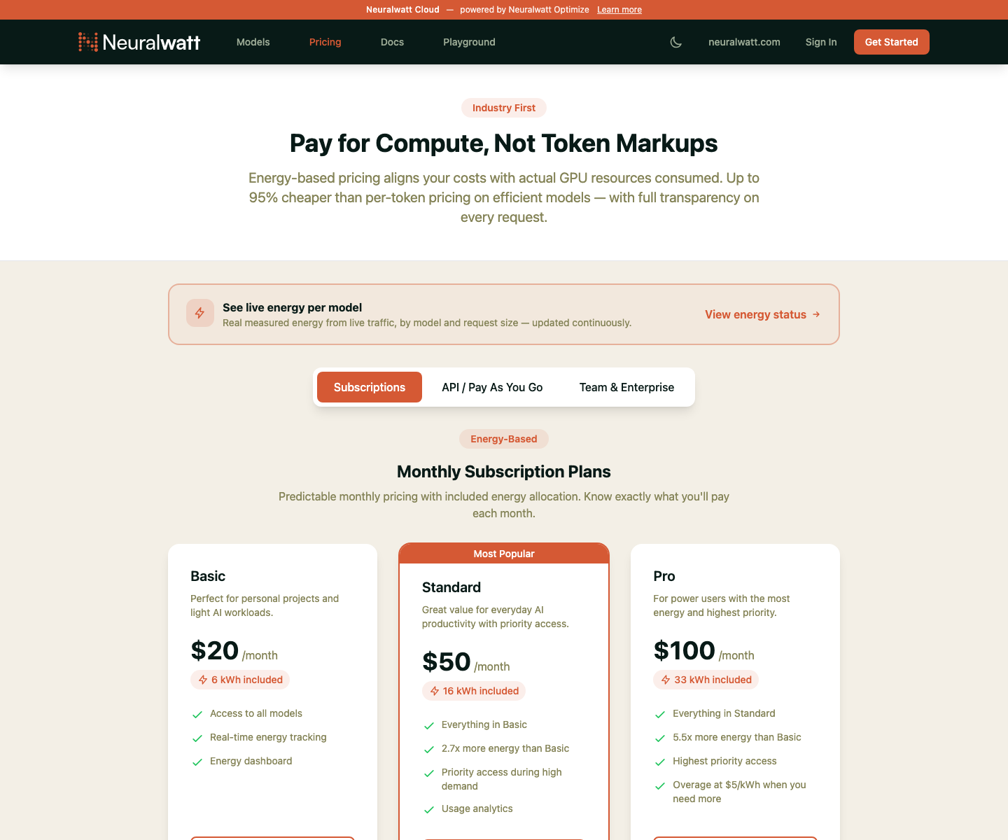Source screenshot: portal.neuralwatt.com